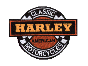 Harley "classic american motorcycles" patch 3.75" - Click Image to Close